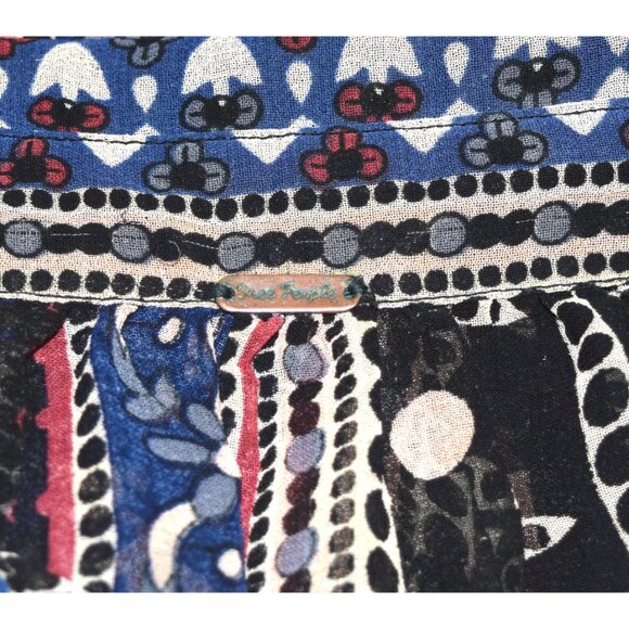 Free People Boho Blouse size Medium - Picture 6 of 9